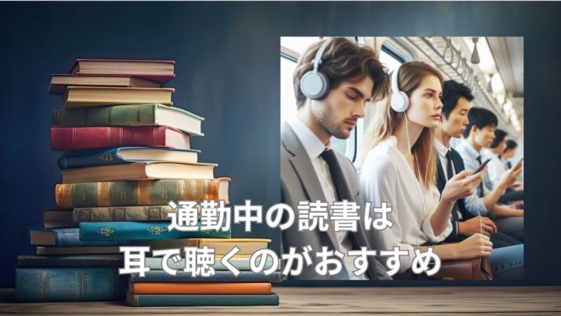 通勤中の読書は耳で聴くオーディオブックがおすすめ