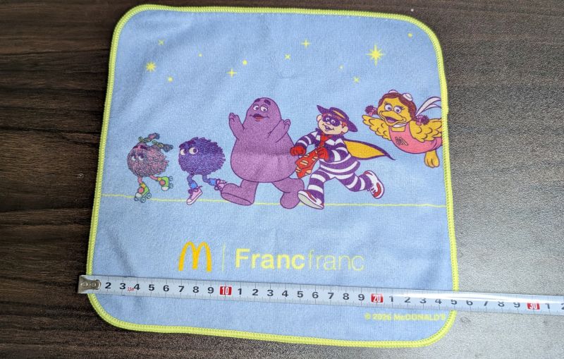 Francfrancコラボハンドタオル横幅