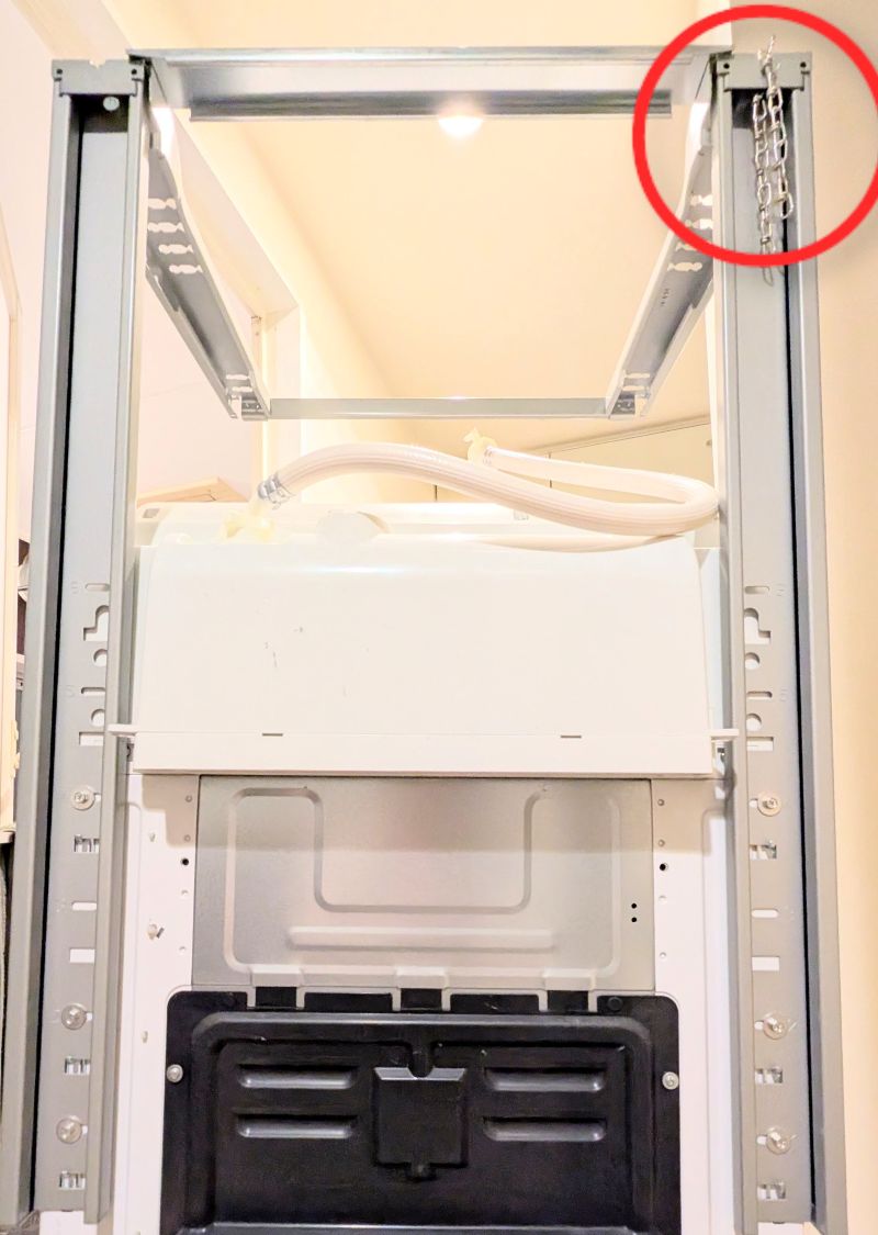 N-UD72-Sの柱を固定する