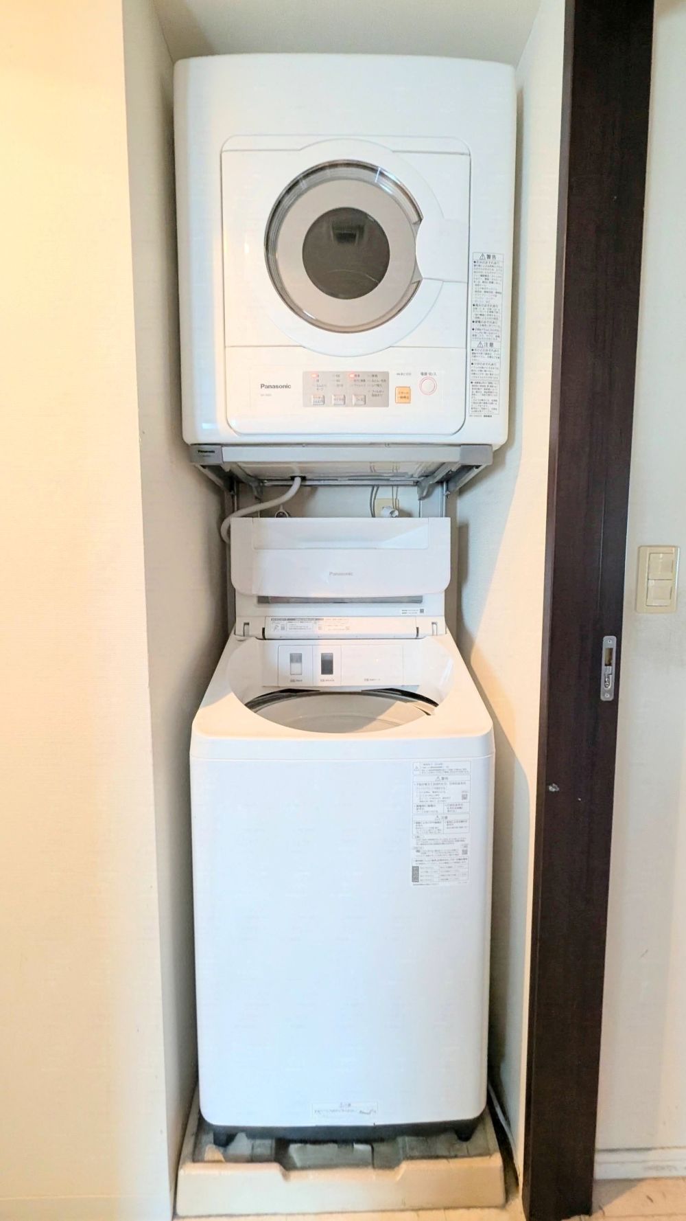 乾燥機NH-D603を自分で設置あとの全体像